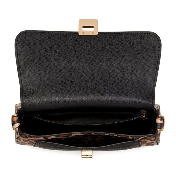 New Kate Spade Phoebe Spotted Leopard Small Flap Crossbody Brown Multi - Picture 5 of 5